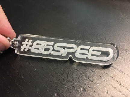 Picture of 86speed Key Chain - Clear