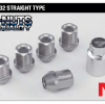 Picture of Rays Dura-Nut L32 12x1.25 Straight Type Orange Lug Nuts w/Locks