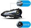 Picture of Winjet JDM-Style Series 10 Headlight with LED DRL - Black/Clear