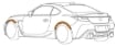 Picture of HKS Fender Molding Kit - 2022+ Toyota GR86