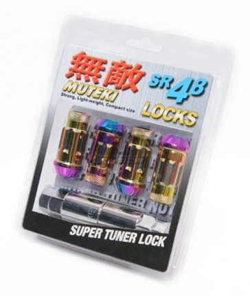 Picture of Muteki SR48 Locking 12x1.25 Lug Nut Set (4pcs) - NeoChrome