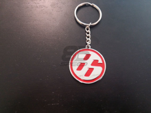 Picture of Toyota 86 'Medallion' JDM Red/Chrome Keychain