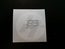 Picture of FT86 Round Medallion Sticker, Large, White (Pair)