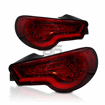 Picture of Winjet Taillights Scion FR-S / BRZ / 86 LED Taillights - Chrome/Red (Discontinued)