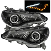 Picture of Spyder BRZ Projector Headlights W/DRL LED (Non Halo)-Black