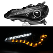 Picture of Spyder BRZ Projector Headlights W/DRL LED (Non Halo)-Black