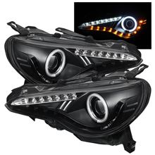Picture of Spyder BRZ Projector Headlights W/DRL LED (CCFL Halo)-Black