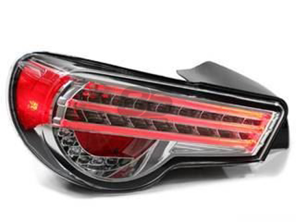 Picture of Helix Tribar FRS/GT86/BRZ taillights -Clear/Chrome (DISCONTINUED)