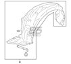 Picture of Toyota OE Mud Guard Fender Liner RH