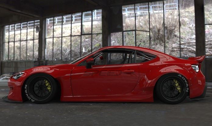 Subaru BRZ Rocket Bunny Itasha