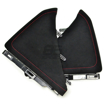 Picture of JPM Coachworks Knee Pads Black Alcantara Red Stitching (DISCONTINUED)