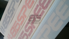 Picture of 86 Speed Sticker Small #86SPEED (Pair)