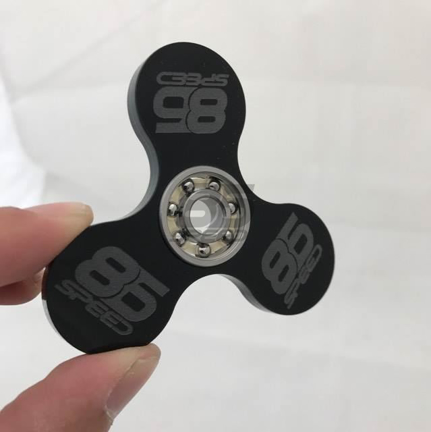 Picture of 86 Speed 3 Blade Fidget Spinner - Black