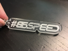Picture of 86speed Key Chain - Clear