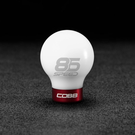 Picture of COBB 6-Speed Delrin Shift Knob - White w/ Race Red