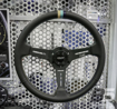 Picture of GReddy 340mm Black leather Steering Wheel - KG21 x GPP( DISCONTINUED )