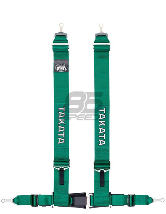 Picture of Takata ASM Drift III 4-Point Bolt-On Harness (Takata Green)