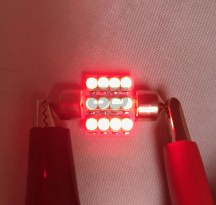Picture of LED WERKS Red Dome Light Bulb