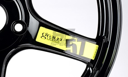 Picture of Gram Lights 57CR 57DR Wheel Spoke Sticker Luminous Yellow (2pcs)