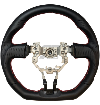 Picture of OEM Style Fit Black Leather Steering Wheel w/Red Stitching FRS/BRZ/86