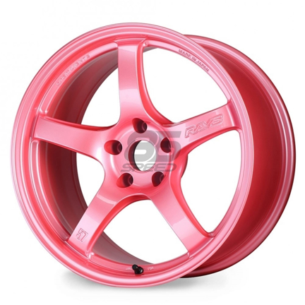 Gram Lights 57CR 17X9 5x100 +38 Sakura Pink Wheel