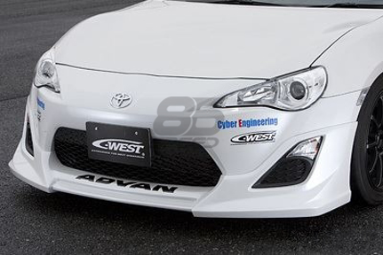 Picture of C-West Scion FRS Front Half Spoiler  -  DUPLICATE PRODUCT -  (DISCONTINUED)