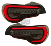 Picture of JDM VLAND Flat Bottom LED DRL Taillights (RED/CLEAR)- FRS/86/BRZ