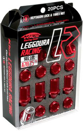 Picture of Project Kics Leggdura Racing 12x1.25 Lug Nuts - Red