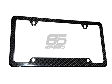 Carbon Fiber Look License Plate Frame For Scion – ABS Plastic, Front Or Rear, 60 Day Warranty