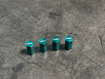 Picture of Project Mu Green Valve Stem Cap Set