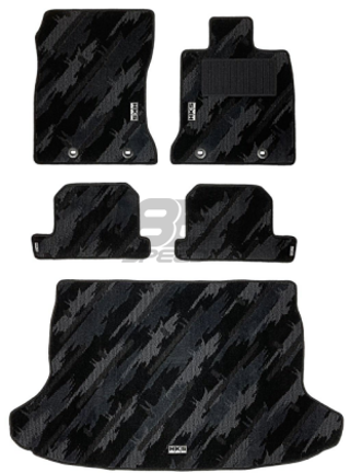 Picture of HKS GR86 Mono-Tone Oil Splash Pattern Floor Mat Set - 2022+ BRZ/GR86